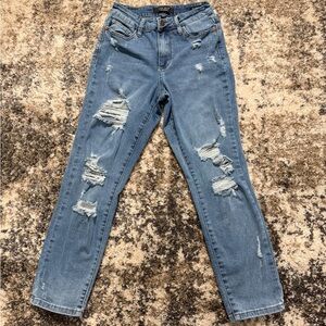 Judy Blue Distressed Jeans Size 1/25 XS Light Wash